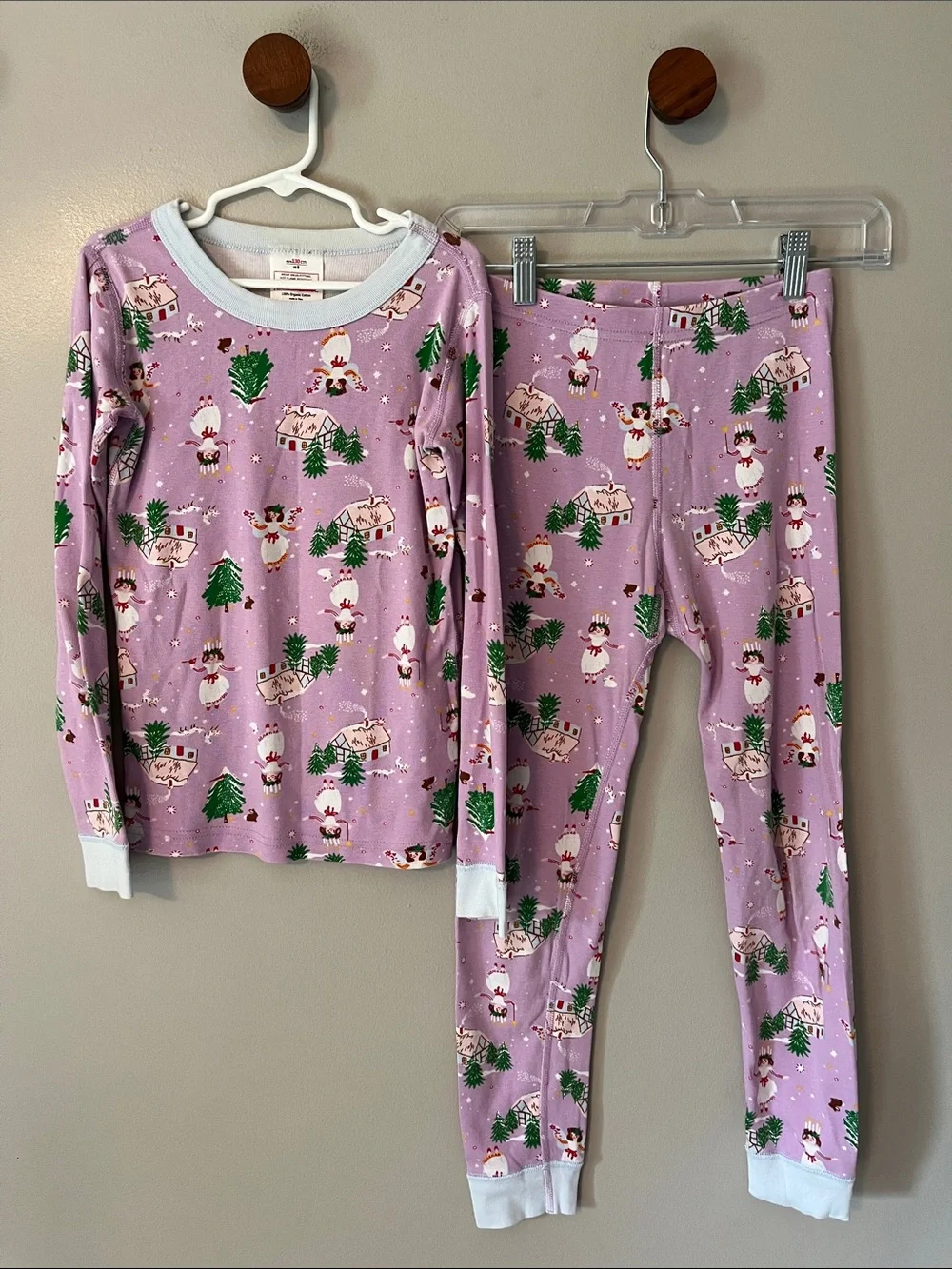 Hanna Andersson Holiday Pajamas Organic Cotton Size 8